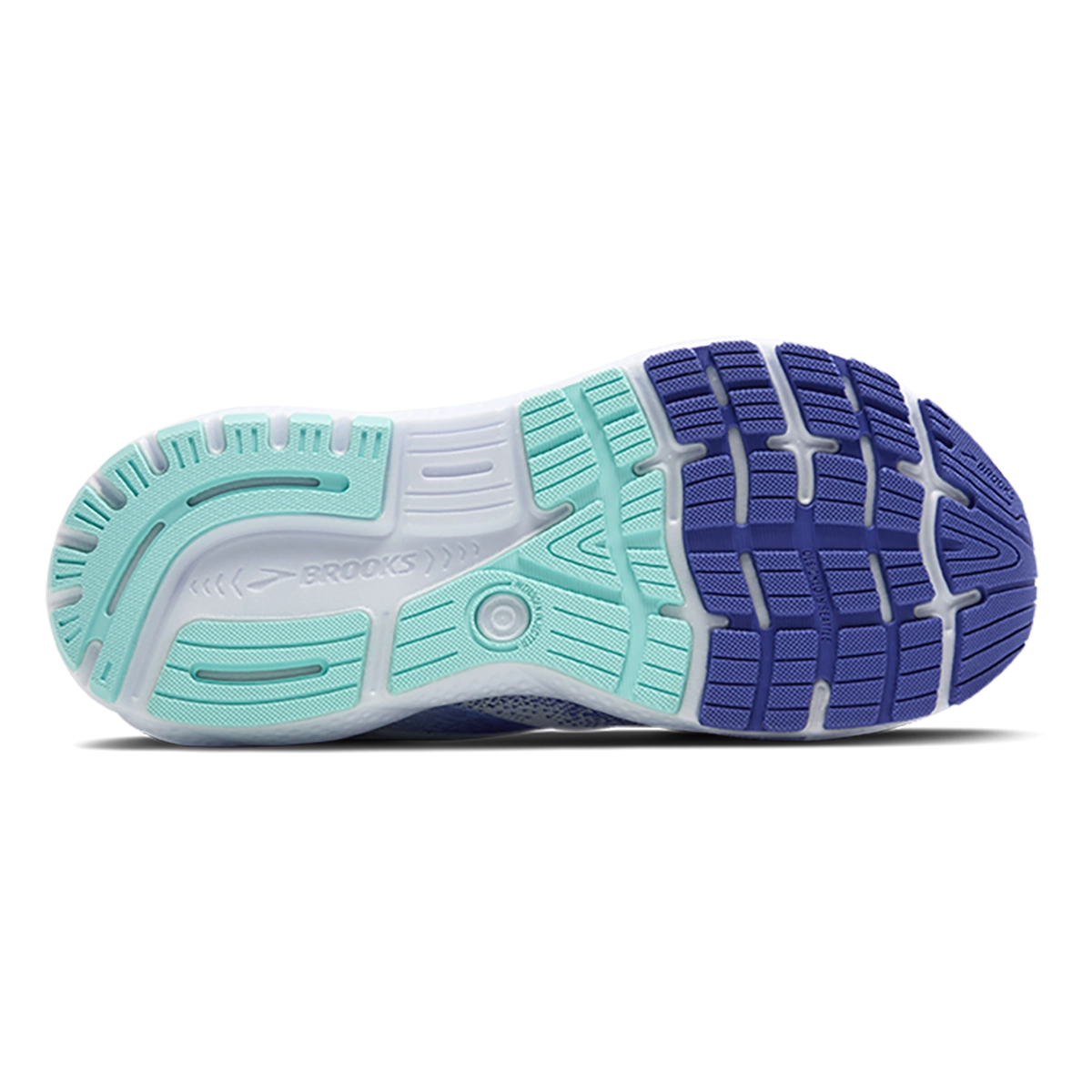 Brooks Ghost 16 - White - Amparo Blue - Limpet Shell