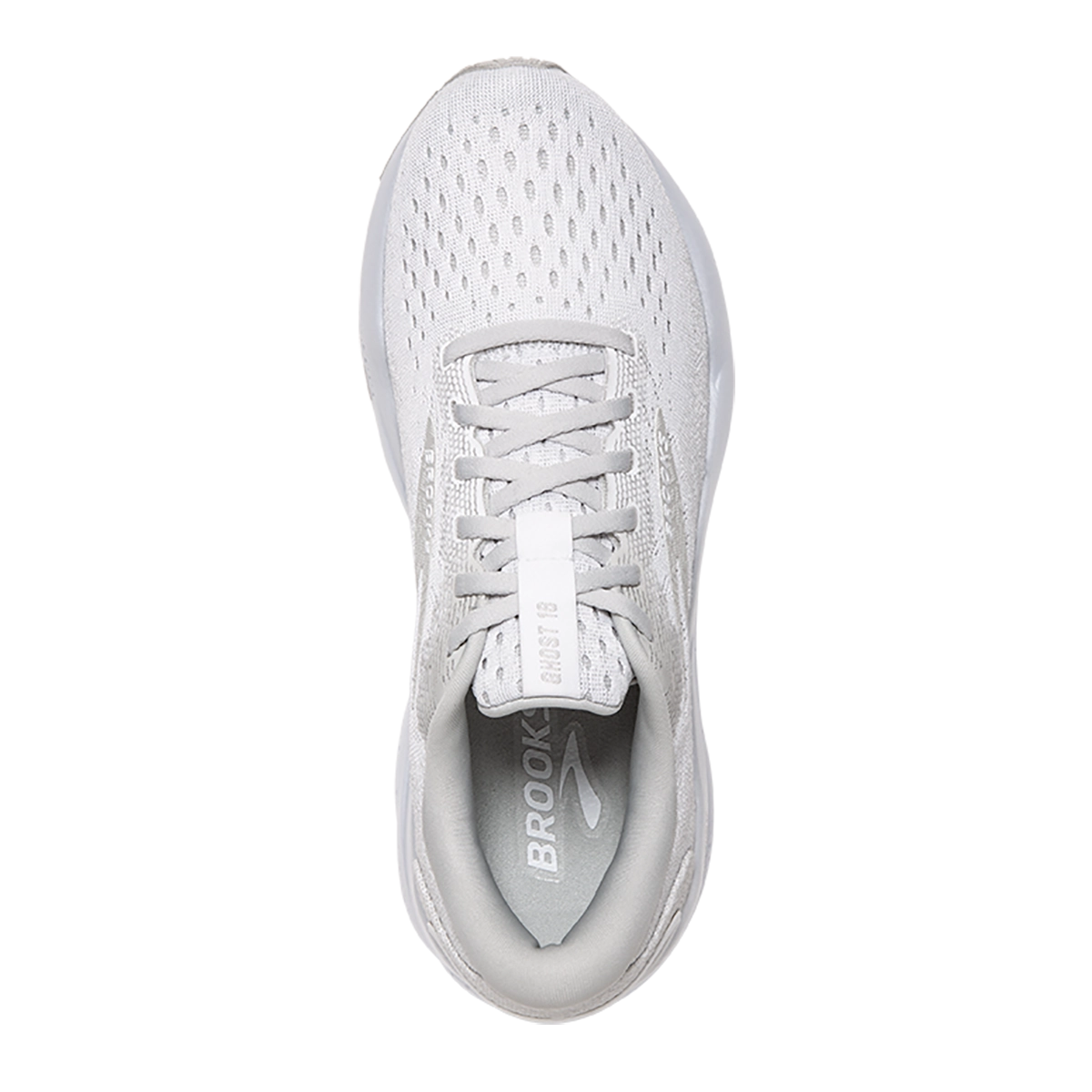 Brooks Ghost 16 - White - White - Grey