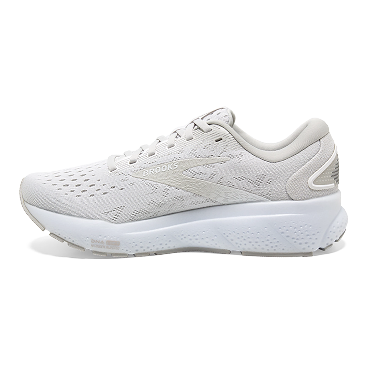 Brooks Ghost 16 - White - White - Grey