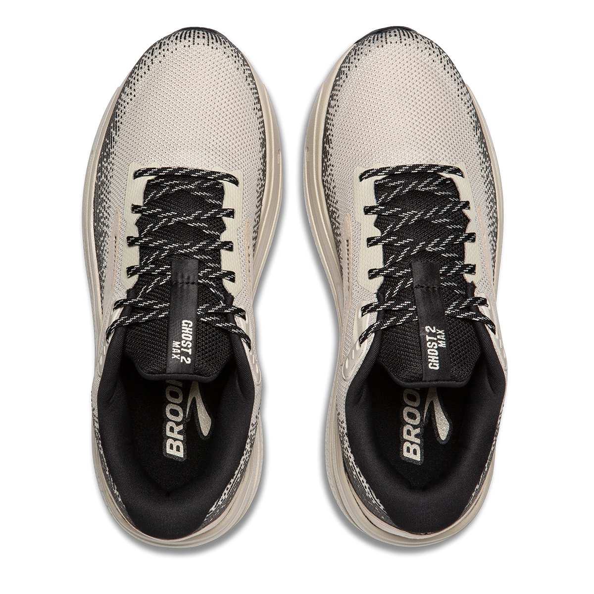 Brooks Ghost Max 2 - Pelican - Pelican - Black