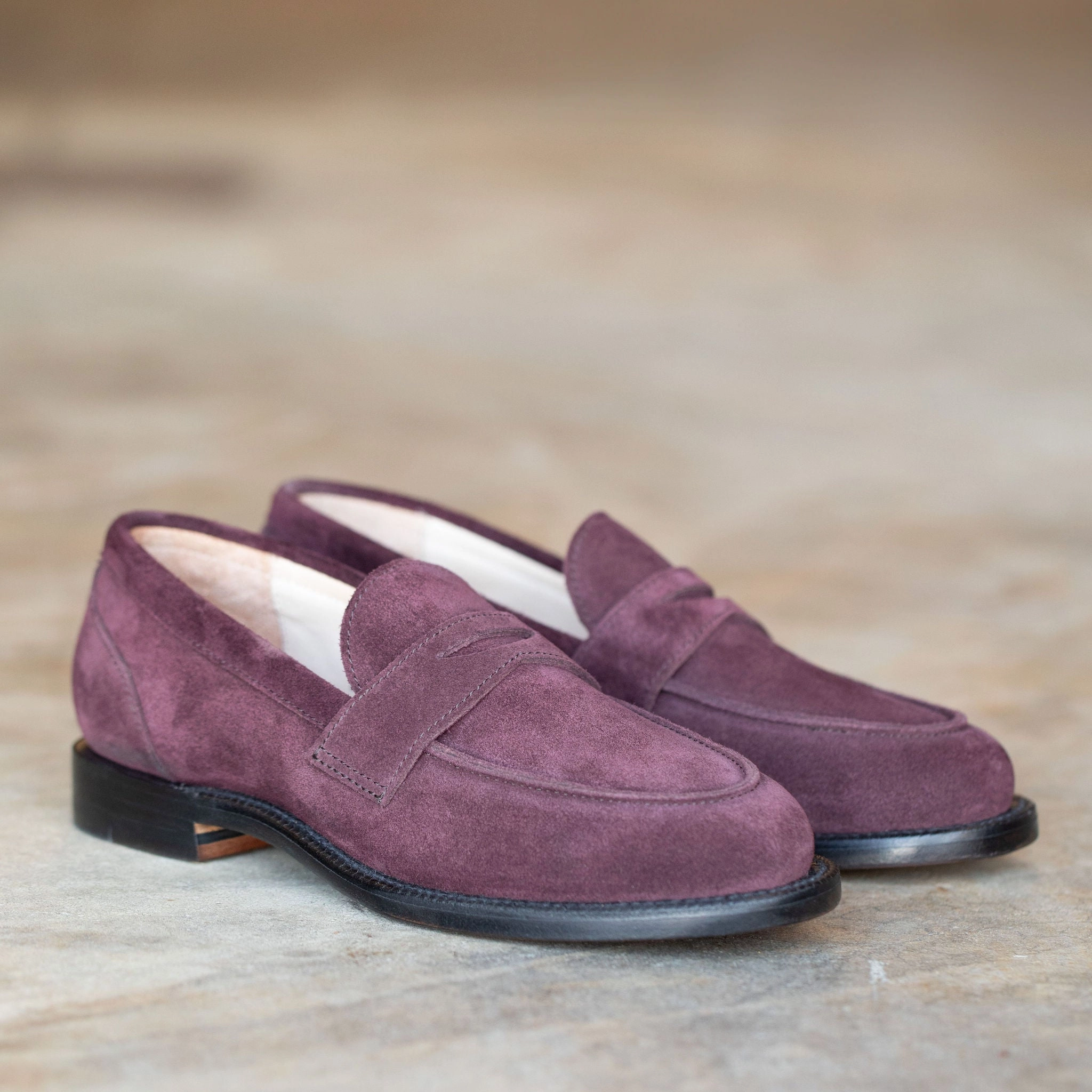 Clara Penny Loafer Berry Suede