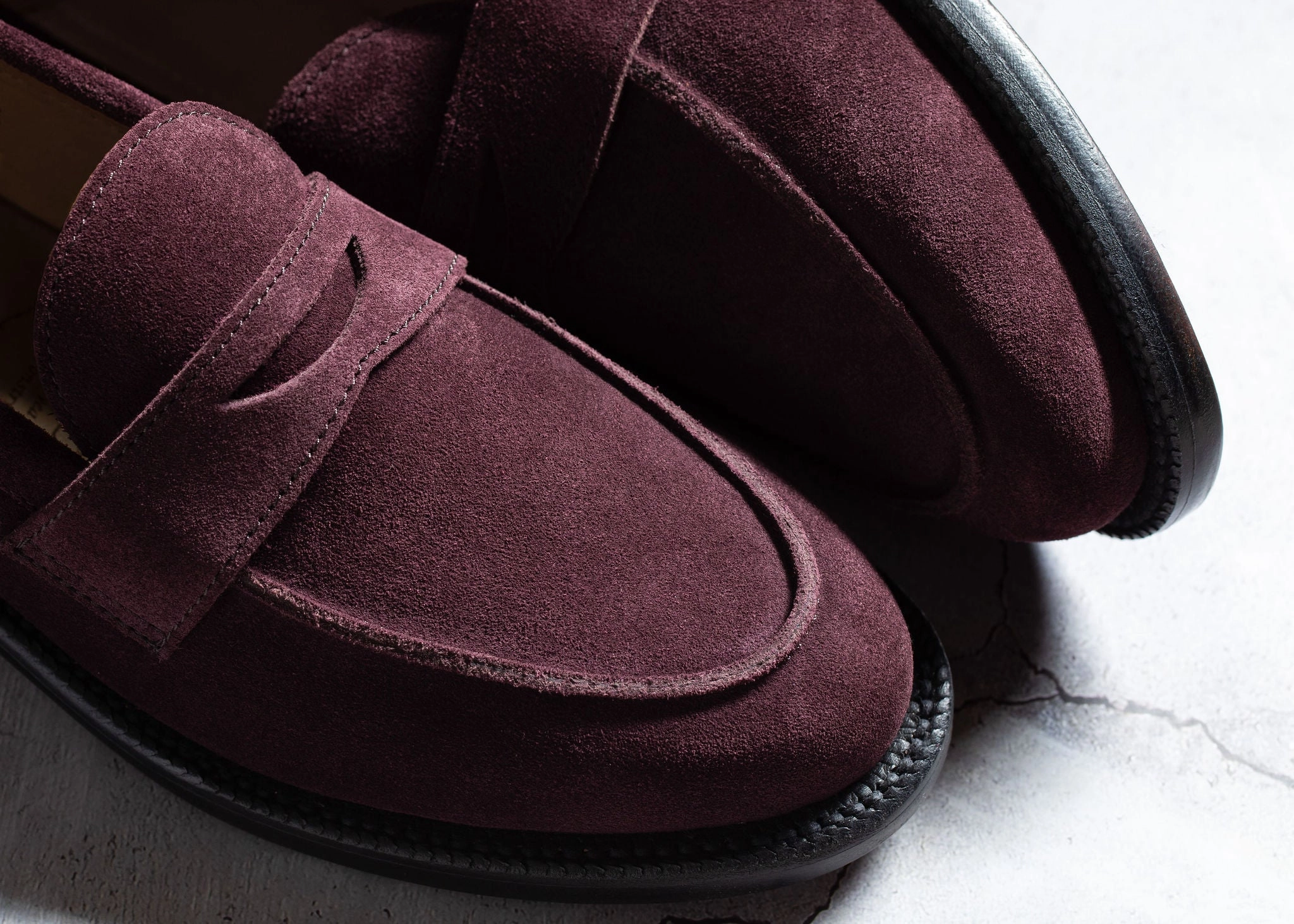 Clara Penny Loafer Berry Suede