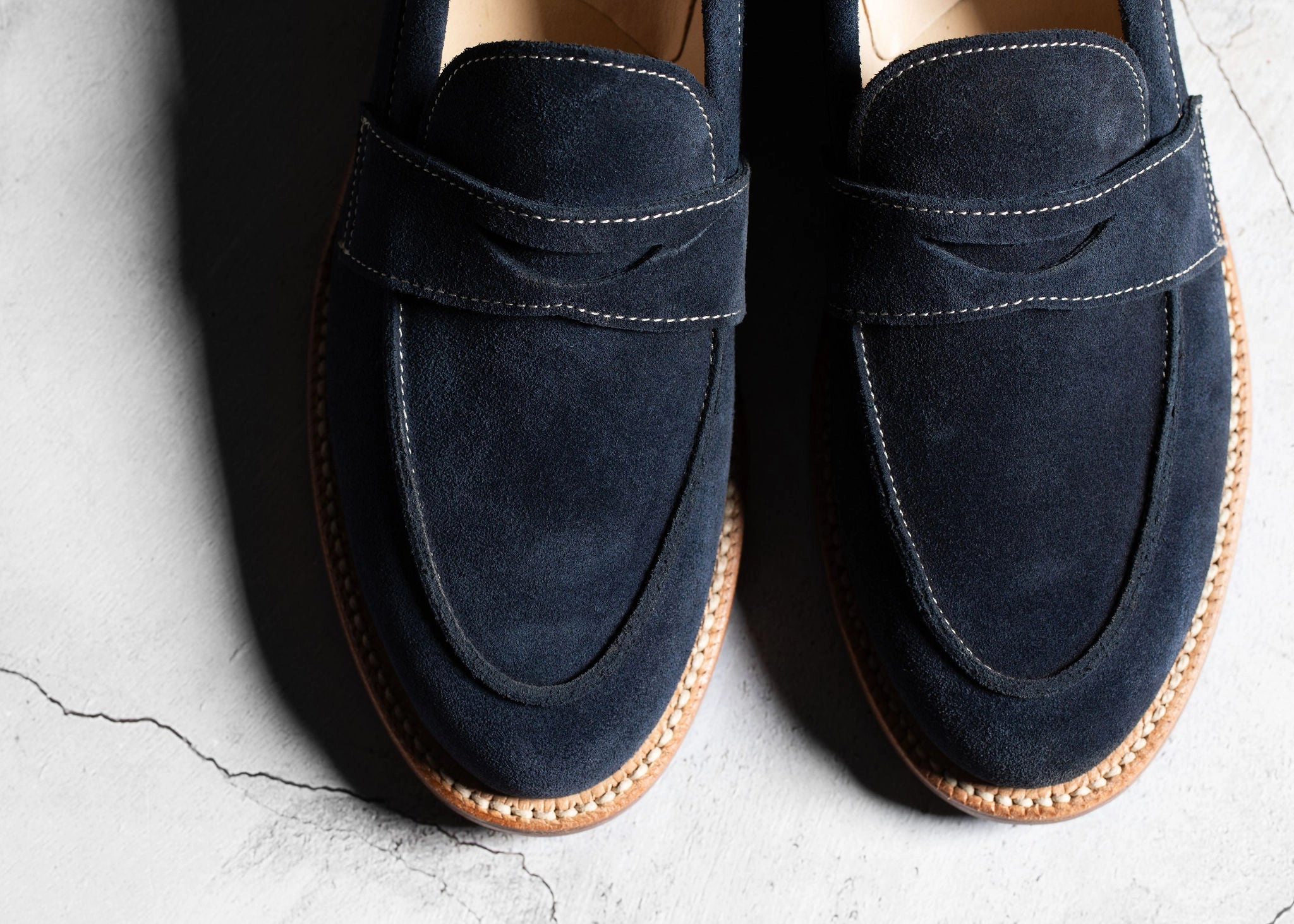 Clara Penny Loafer Midnight Suede