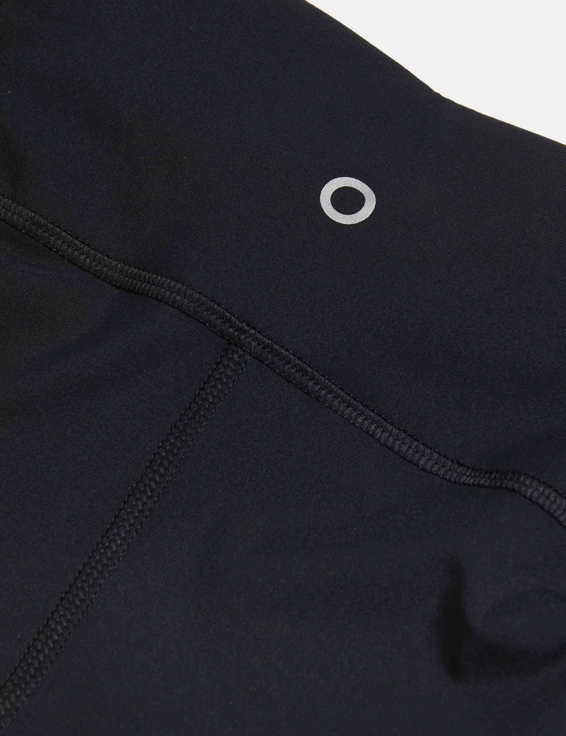 Go Train Laser Cut Gym Leggings - Black