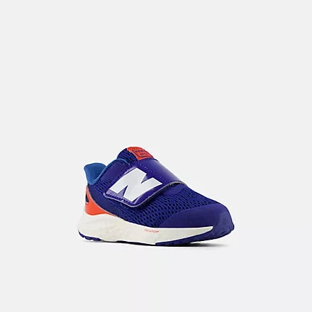 NEW BALANCE INFANT ARISHI V4 HOOK AND LOOP NAVY/WHITE RUNNING SHOE