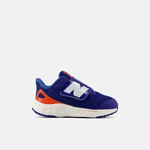 NEW BALANCE INFANT ARISHI V4 HOOK AND LOOP NAVY/WHITE RUNNING SHOE