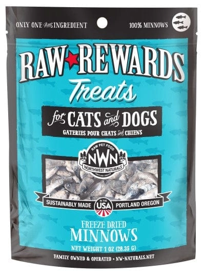 Northwest Naturals Raw Rewards Freeze-Dried Minnows Treats for Cats & Dogs