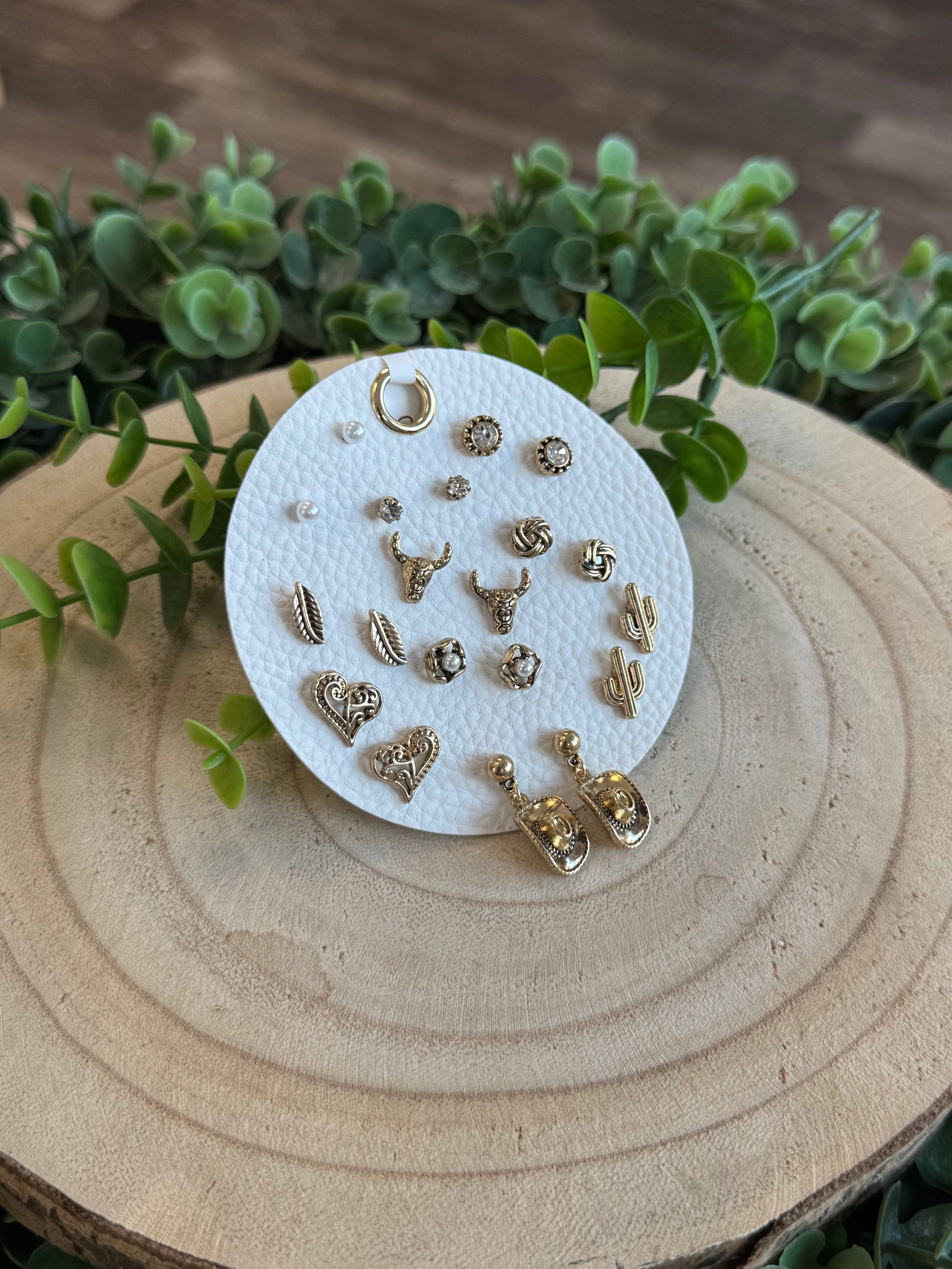 Ten Pair West Earrings Set