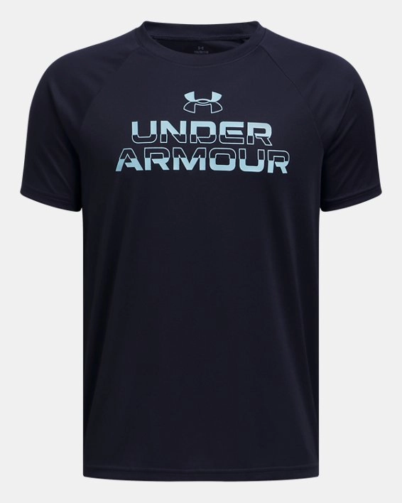 Under Armour Boys' Tech Split Wordmark Short Sleeve