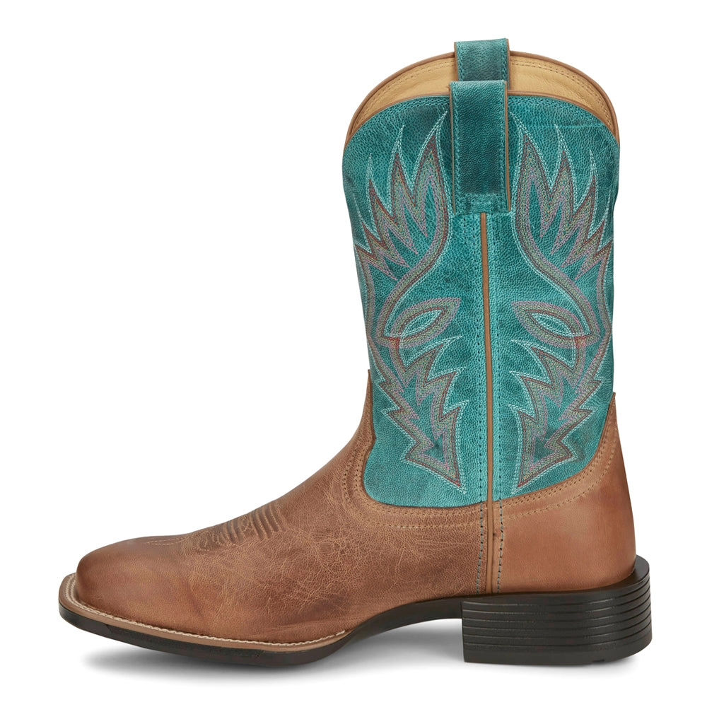 Zeke Wide Square Toe Cowboy Boots